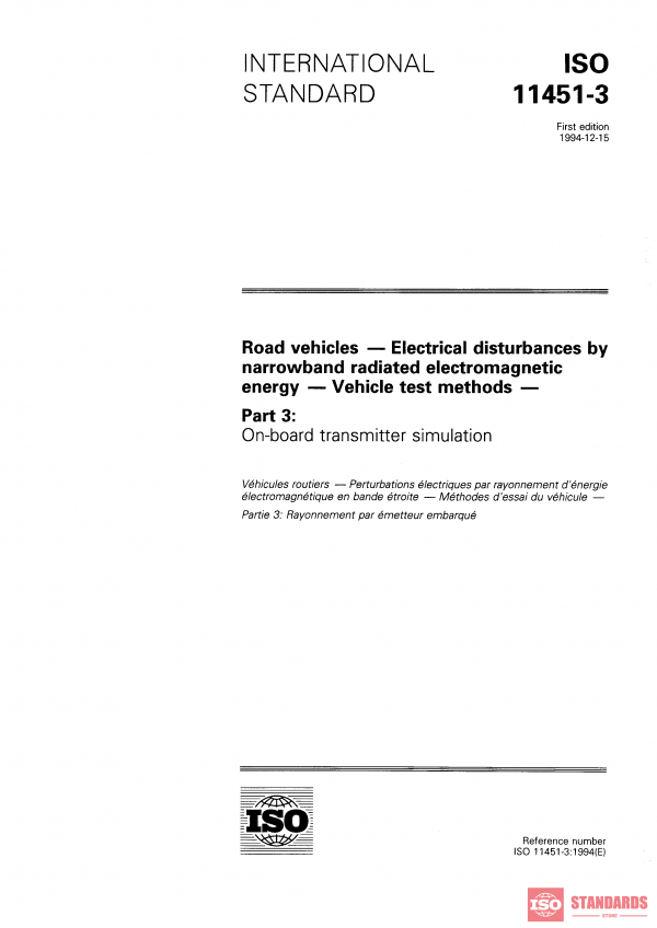 ISO 11451-3:1994 PDF