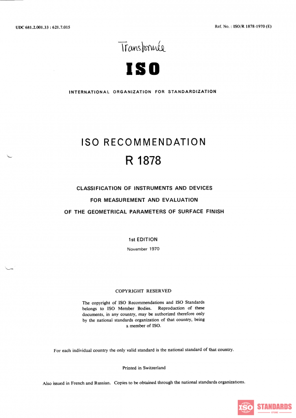 ISO/R 1878:1970 PDF