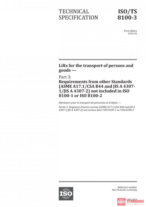 ISO/TS 8100-3:2019 PDF