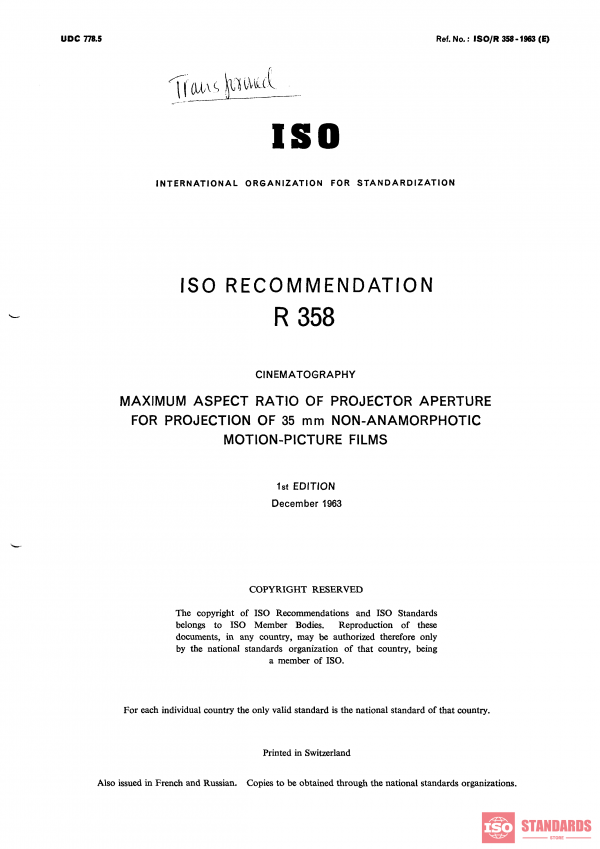 ISO/R 358:1963 PDF
