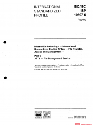 ISO/IEC ISP 10607-6:1991 PDF