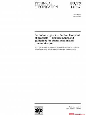 ISO/TS 14067:2013 PDF