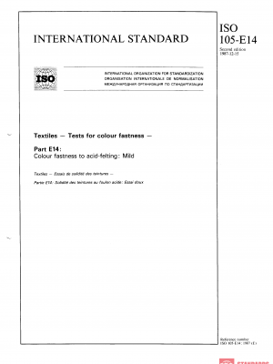 ISO 105-E14:1987 PDF