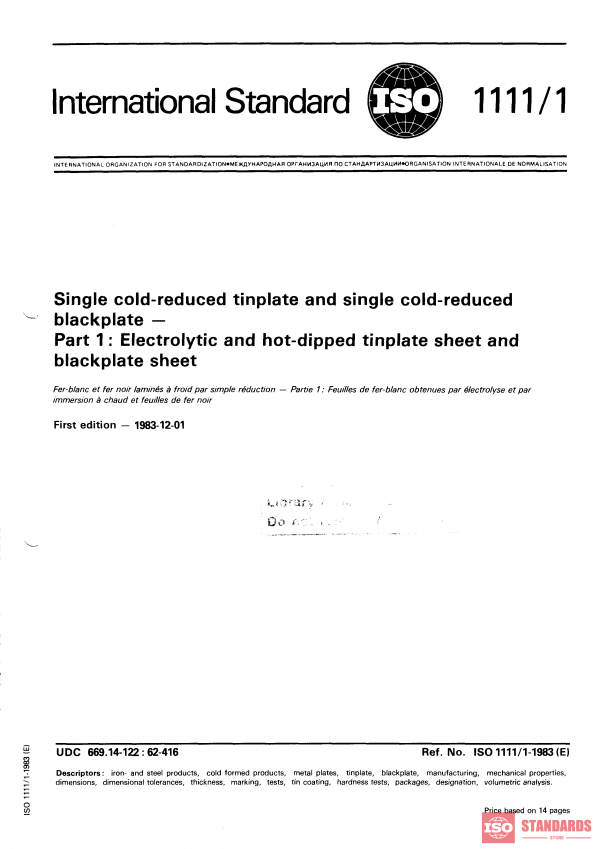 ISO 1111-1:1983 PDF