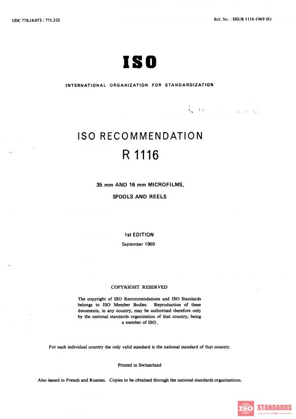 ISO/R 1116:1969 PDF