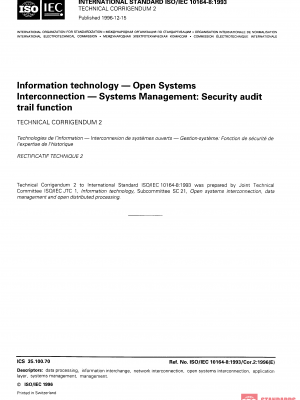ISO/IEC 10164-8:1993/Cor 2:1996 PDF