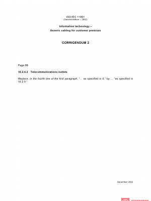 ISO/IEC 11801:2002/Cor 2:2002 PDF