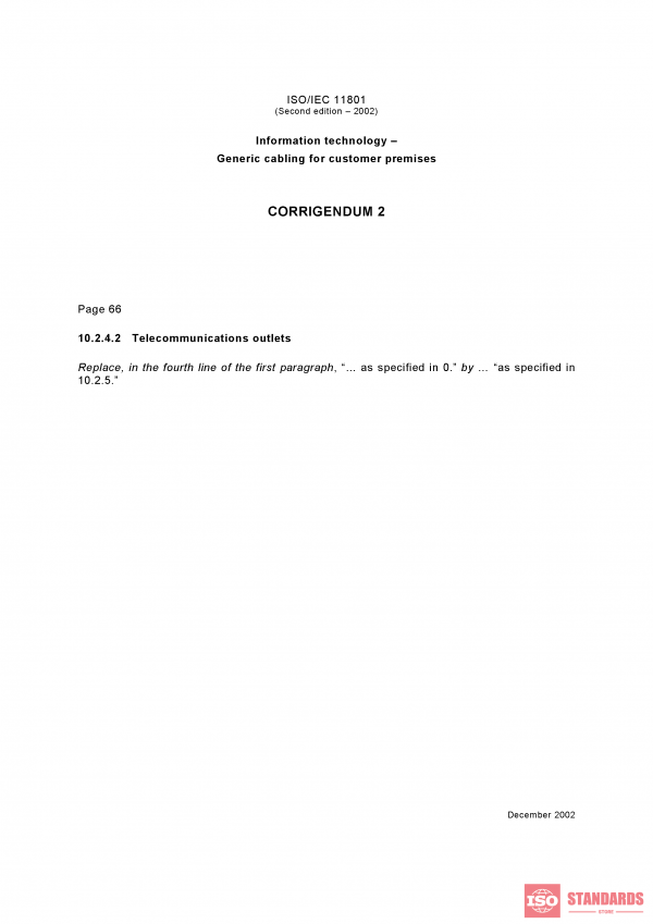 ISO/IEC 11801:2002/Cor 2:2002 PDF