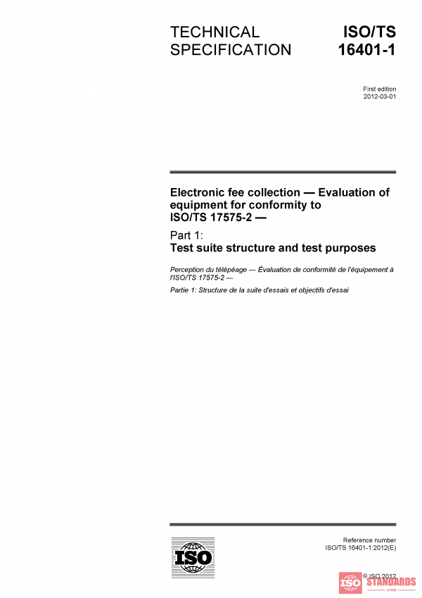 ISO/TS 16401-1:2012 PDF