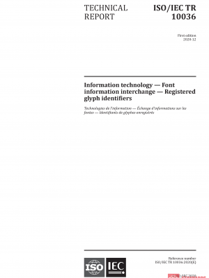 ISO/IEC TR 10036:2020 PDF