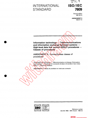 ISO/IEC 7809:1991/AMD5:1991 PDF