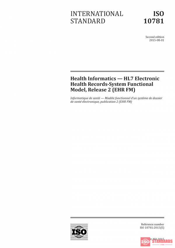 ISO/HL7 10781:2015 PDF