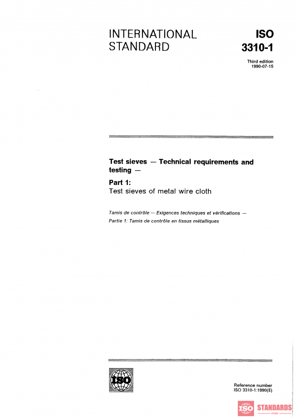 ISO 3310-1:1990 PDF