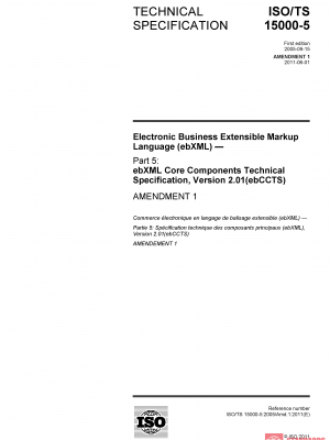 ISO/TS 15000-5:2005/Amd 1:2011 PDF