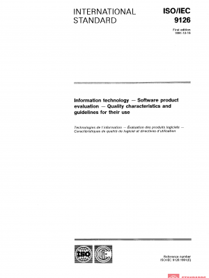 ISO/IEC 9126:1991 PDF