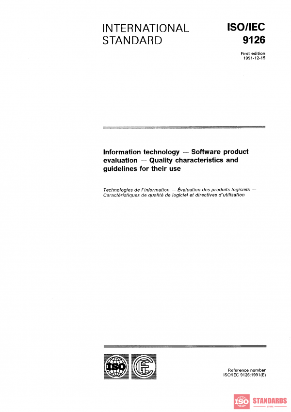 ISO/IEC 9126:1991 PDF