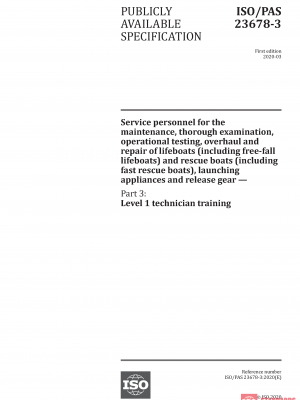 ISO/PAS 23678-3:2020 PDF