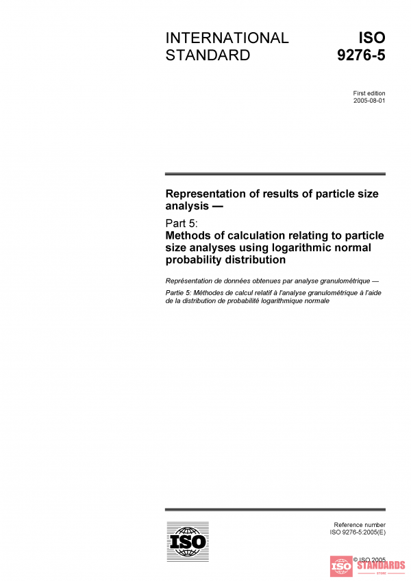 ISO 9276-5:2005 PDF