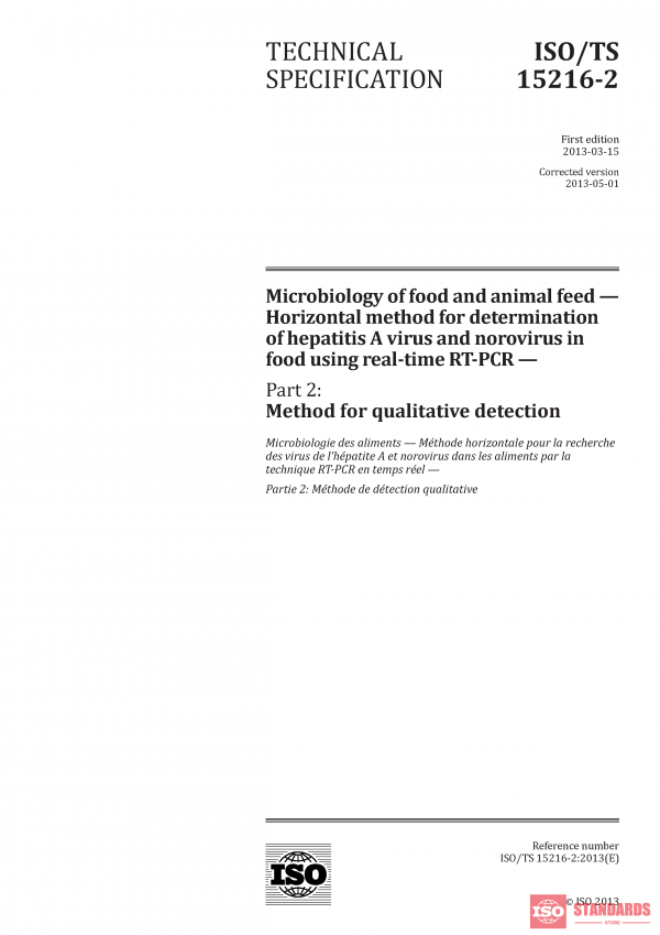 ISO/TS 15216-2:2013 PDF