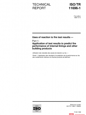 ISO/TR 11696-1:1999 PDF