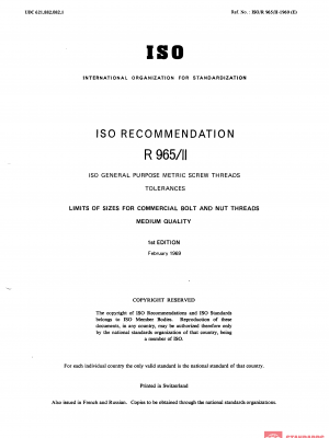 ISO/R 965-2:1969 PDF