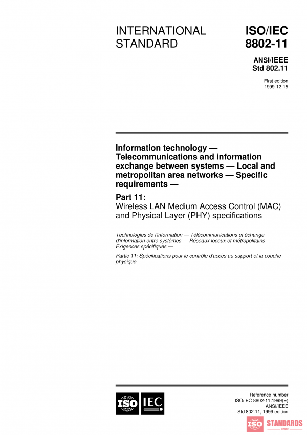 ISO/IEC 8802-11:1999 PDF