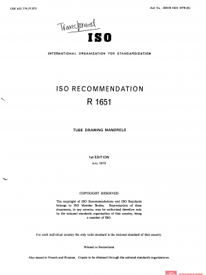ISO/R 1651:1970 PDF