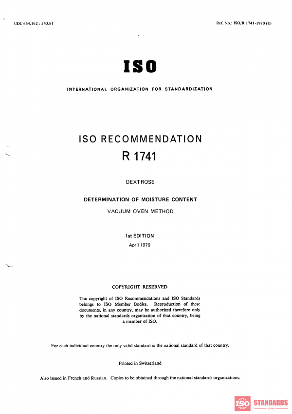 ISO/R 1741:1970 PDF