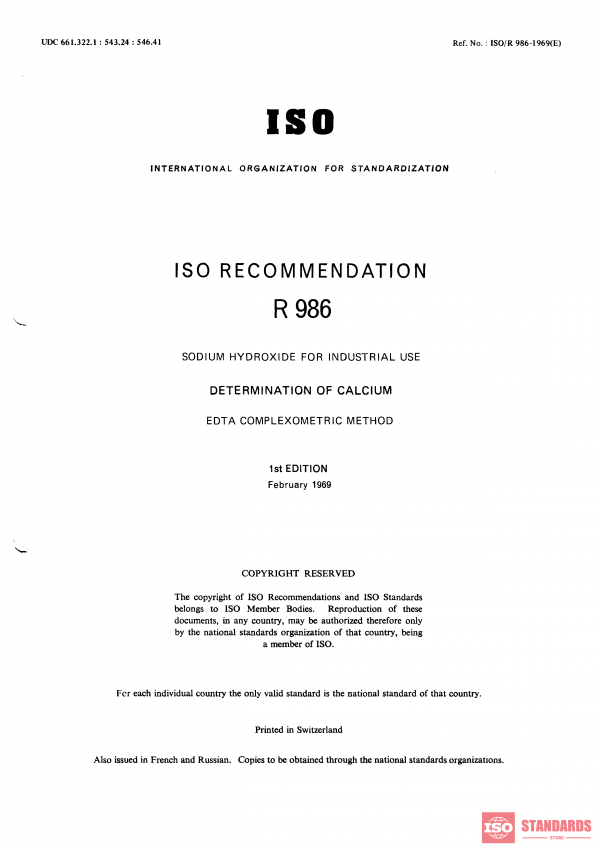 ISO/R 986:1969 PDF