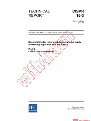 CISPR TR 16-3:2003 PDF
