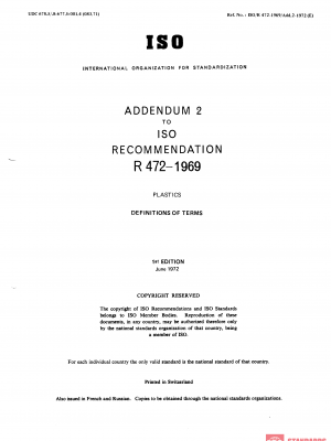 ISO/R 472:1969/Add 2 PDF