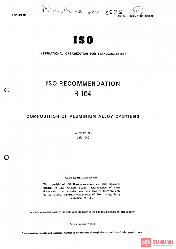 ISO/R 164:1960 PDF