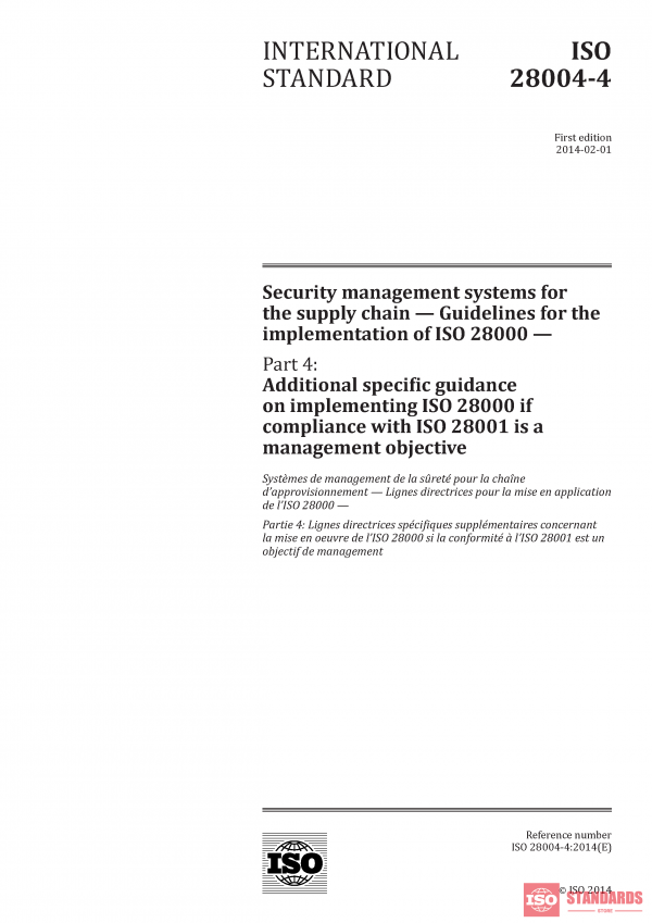 ISO 28004 4:2014 PDF