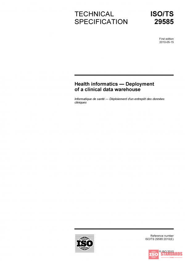 ISO/TS 29585:2010 PDF