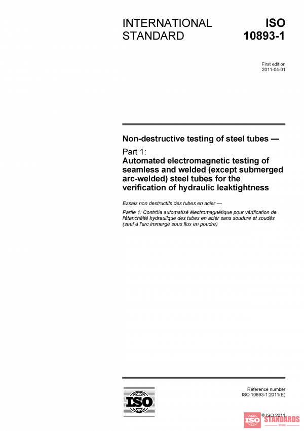 ISO 10893-1:2011 PDF