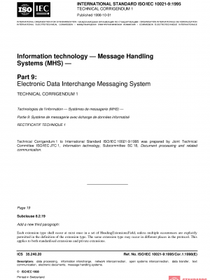 ISO/IEC 10021-9:1995/Cor 1:1998 PDF