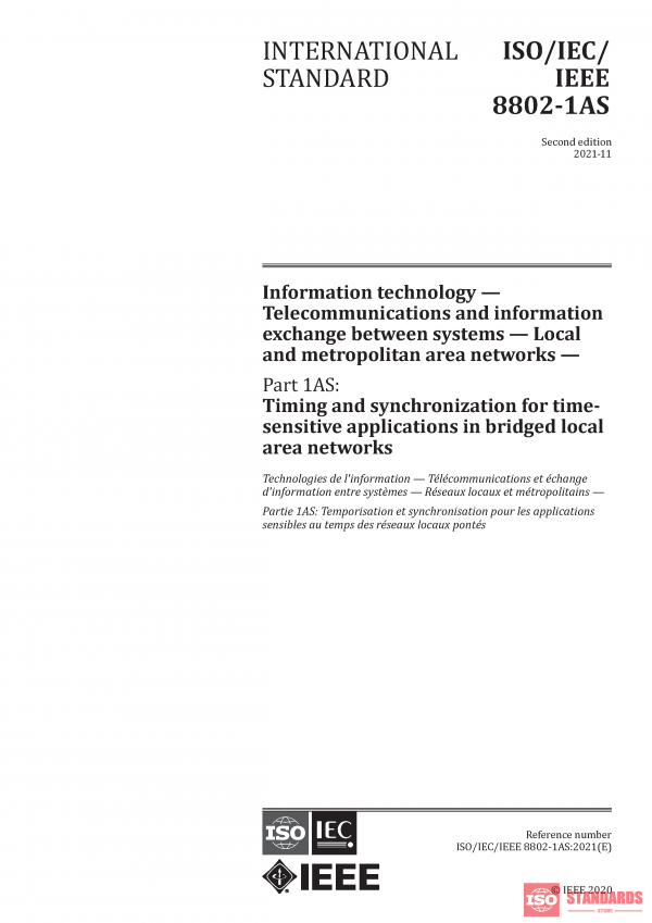 ISO/IEC/IEEE 8802-1AS:2021 PDF