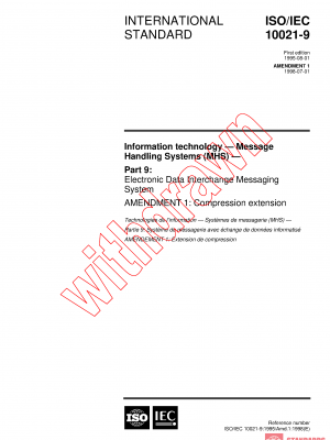 ISO/IEC 10021-9:1995/AMD1:1998 PDF