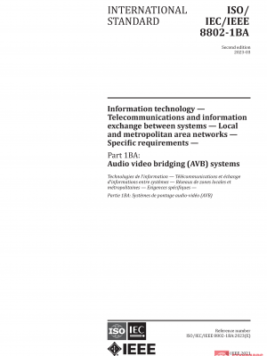 ISO/IEC/IEEE 8802-1BA:2023 PDF