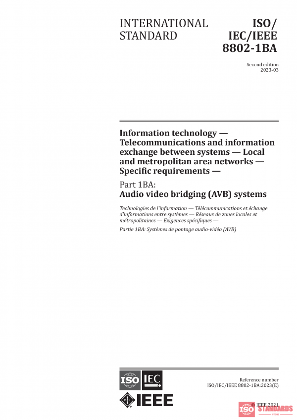 ISO/IEC/IEEE 8802-1BA:2023 PDF