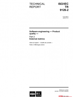 ISO/IEC TR 9126-2:2003 PDF