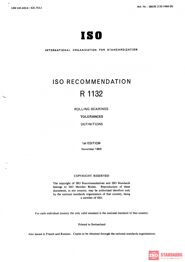 ISO/R 1132:1969 PDF
