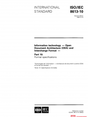 ISO/IEC 8613-10:1995 PDF
