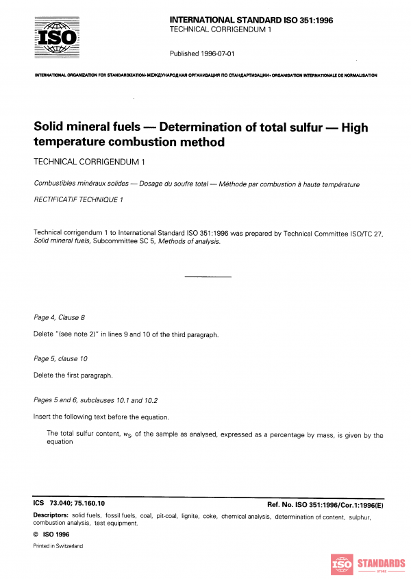 ISO 351:1996/Cor 1:1996 PDF