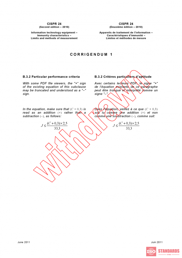 CISPR 24:2010/COR1:2011 PDF
