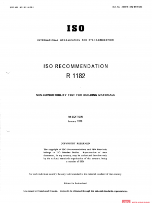 ISO/R 1182:1970 PDF