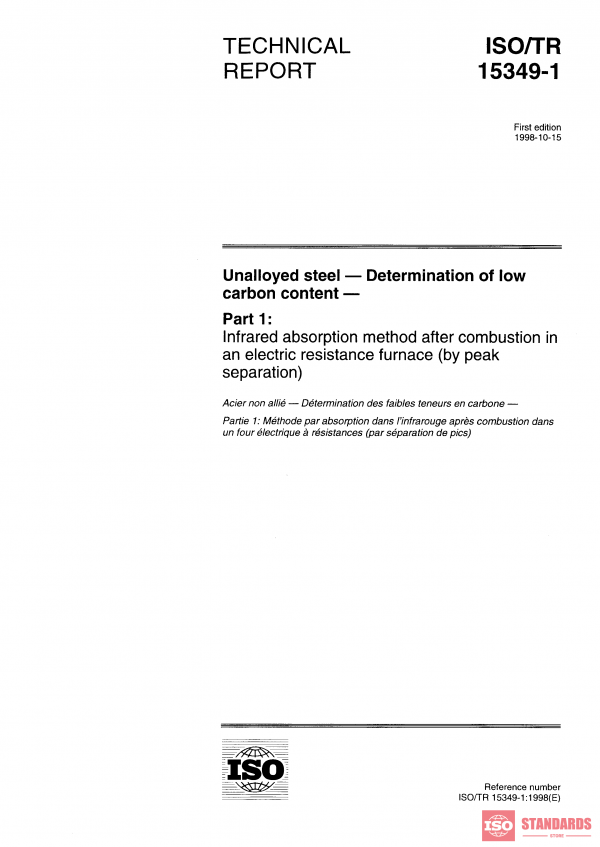 ISO/TR 15349-1:1998 PDF