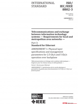 ISO/IEC/IEEE 8802-3:2021/Amd 1:2021 PDF