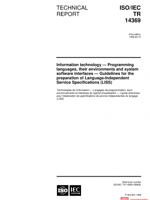 ISO/IEC TR 14369:1999 PDF