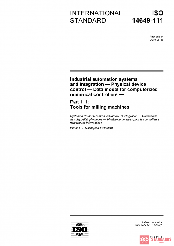ISO 14649-111:2010 PDF